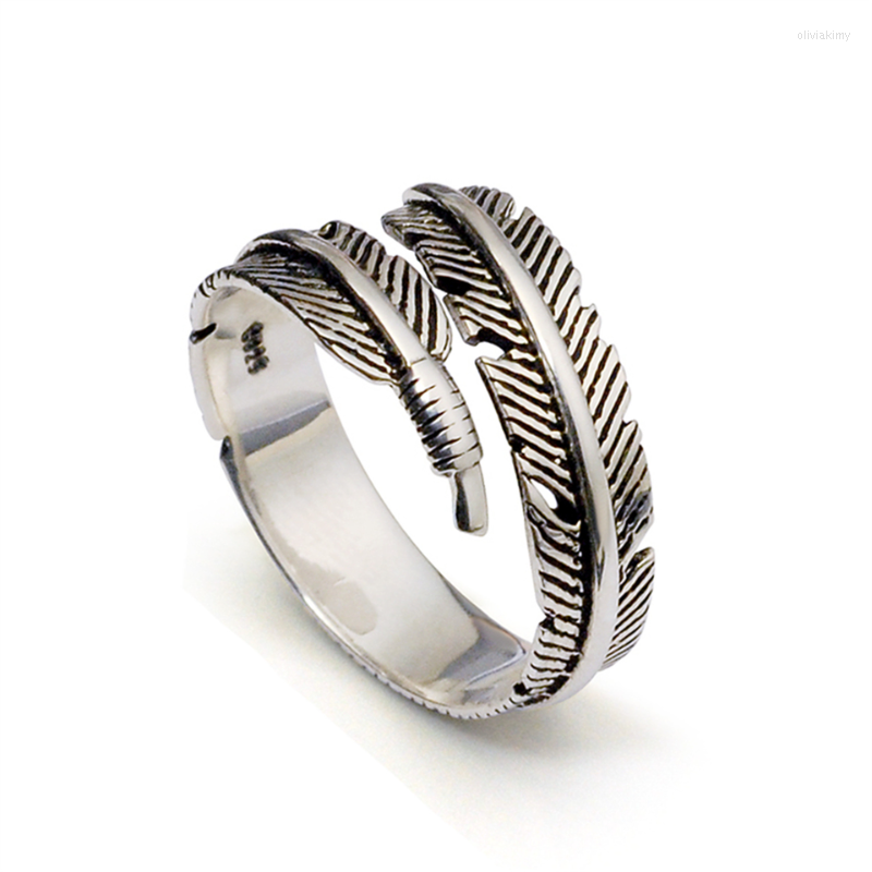 Cluster Rings Vintage Thai Silver Feather Open Ring Used Party Gift Jewelry Wholesale
Cluster Rings Vintage Thai Silver Feather Open Ring Used Party Gift Jewelry Wholesale
