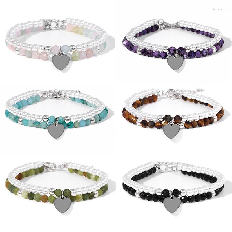 Strand Female Pearl Double Layer Bracelet Natural Faceted Agat Tiger Eye Beads Bracelets Fashion Heart Charm Bangle For Women Girls
Strand Female Pearl Double Layer Bracelet Natural Faceted Agat Tiger Eye Beads Bracelets Fashion Heart Charm Bangle For Women Girls