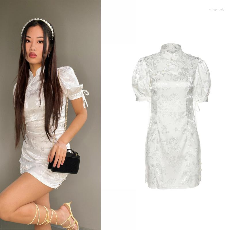 Ethnic Clothing Traditional Chinese Cheongsam For Women Summer Costumes Girls Retro Qipao Bodycon Sexy Short Bandage Vintage Mini Dress
Ethnic Clothing Traditional Chinese Cheongsam For Women Summer Costumes Girls Retro Qipao Bodycon Sexy Short Bandage Vintage Mini Dress