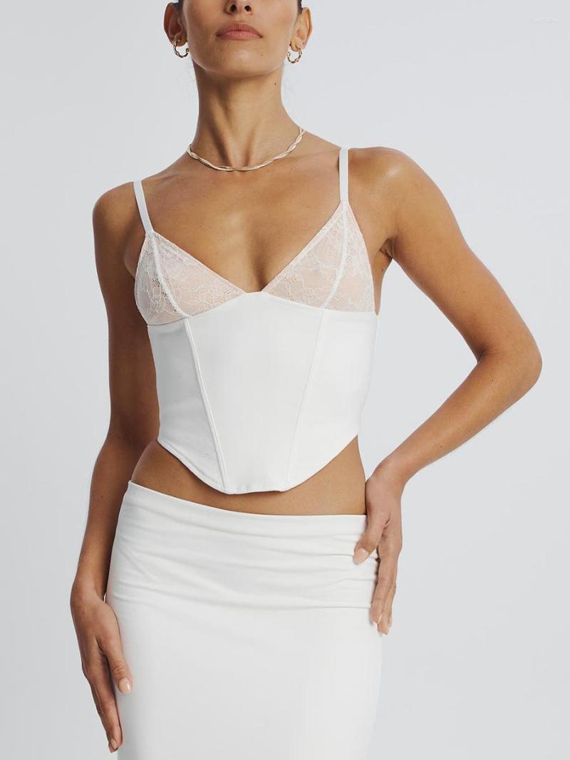 Women' Tanks Sexy Lace Patchwork Corset Camisole Crop Top For Women Streetwear And Clubwear Fashion Statement, Black
Women' Tanks Sexy Lace Patchwork Corset Camisole Crop Top For Women Streetwear And Clubwear Fashion Statement, Black