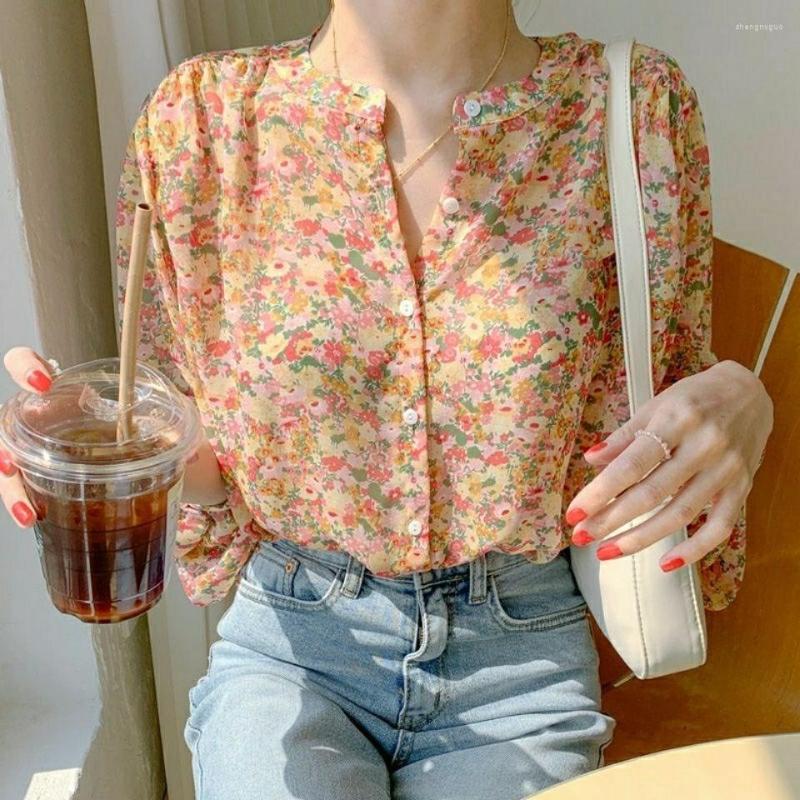 Women' Blouses Woman' Shirts Spring/summer Floral Chiffon Long Sleeve V Neck Single Breasted Ladies Tops Shirt Drop XMM8823, Orange
Women' Blouses Woman' Shirts Spring/summer Floral Chiffon Long Sleeve V Neck Single Breasted Ladies Tops Shirt Drop XMM8823, Orange