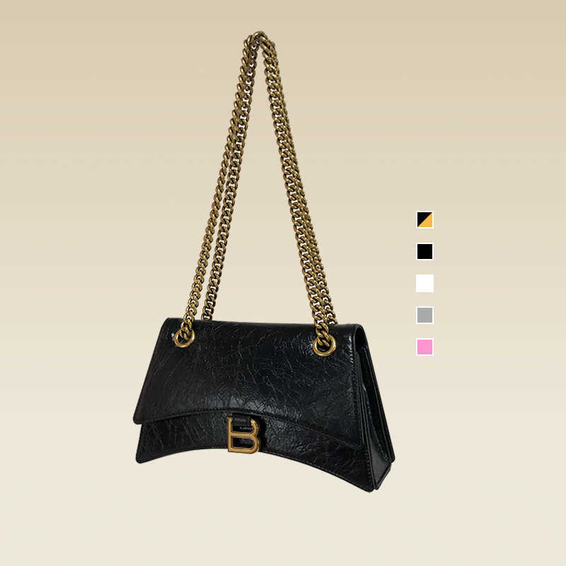 The correct of the B family hourglass bag is flat replacement hand grip pattern underarm B-shaped chain shoulder cross shoulder women's bag, Spot silver 25cm
The correct of the B family hourglass bag is flat replacement hand grip pattern underarm B-shaped chain shoulder cross shoulder women's bag, Spot silver 25cm