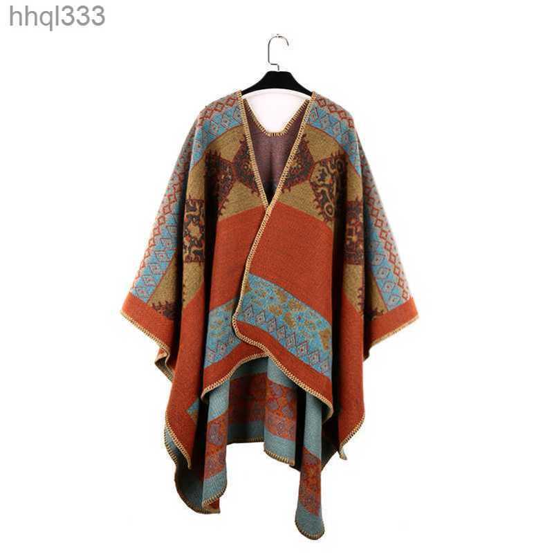 Ethnic style imitation cashmere shawl can be easily paired with a travel cape for warmth in autumn and winter. Yunnan Northwest Travel Photo Outwear, Color 1
Ethnic style imitation cashmere shawl can be easily paired with a travel cape for warmth in autumn and winter. Yunnan Northwest Travel Photo Outwear, Color 1