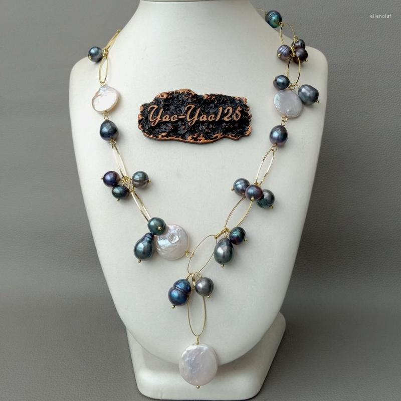 Chains 21" White Coin Pearl Black Rice Chain Necklace For Women Romantic Jewelry GiftChains Gord22
Chains 21" White Coin Pearl Black Rice Chain Necklace For Women Romantic Jewelry GiftChains Gord22