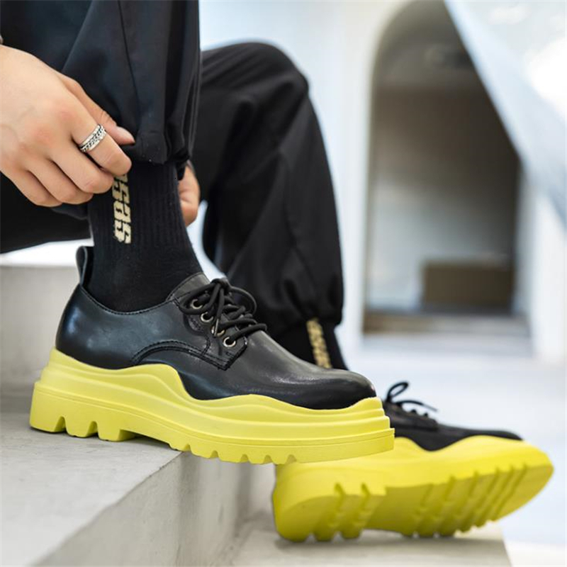 Dress Shoes Autumn Fashion Split Leather Men Casual Lace Up Short Martins Boots Male Platform Formal Flats Zapatos Hombre 230628, Black
Dress Shoes Autumn Fashion Split Leather Men Casual Lace Up Short Martins Boots Male Platform Formal Flats Zapatos Hombre 230628, Black
