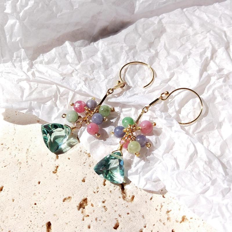 Dangle Earrings Lii Ji Tanzanite Green Quartz 14K Gold Filled Natural Stone Handmade Jewelry For Women Gift
Dangle Earrings Lii Ji Tanzanite Green Quartz 14K Gold Filled Natural Stone Handmade Jewelry For Women Gift