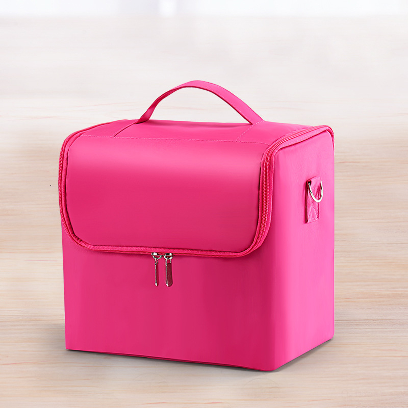 Cosmetic Bags Cases Multilayer Clapboard Cosmetic Bag Case Beauty Salon Tattoos Nail Art Tool Bin Women Makeup Organizer Large Capacity Bag 230627