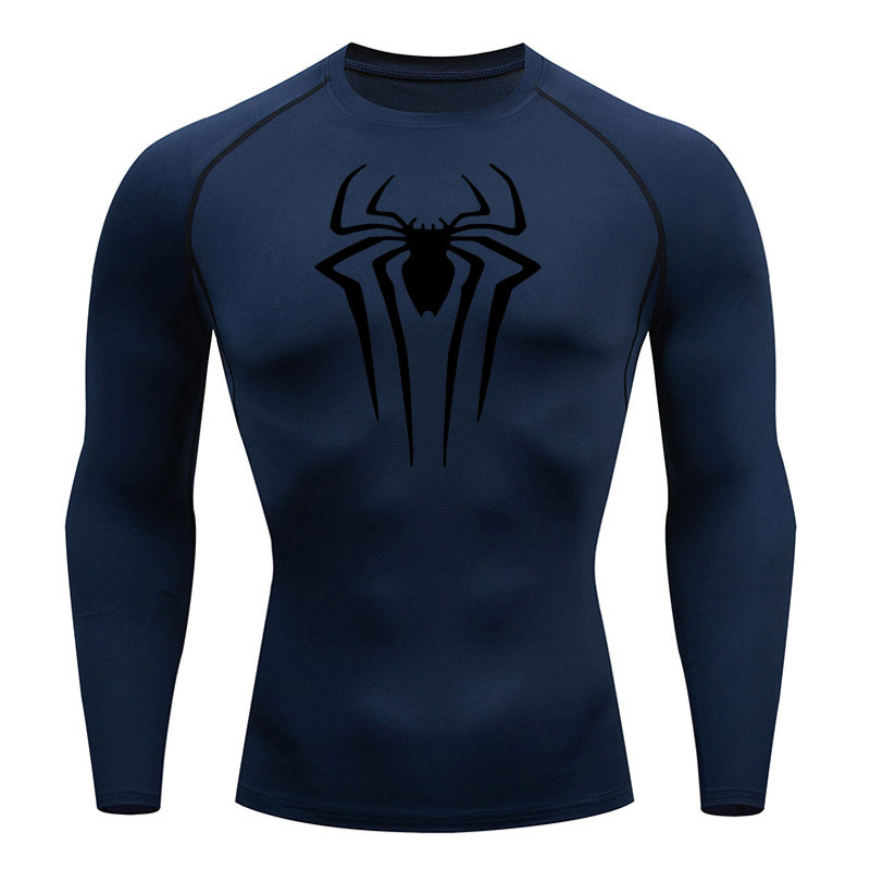 Men's TShirts Compression Shirt TShirt Long Sleeve Black Top Fitness Sunscreen Second Skin Quick Dry Breathable Casual long 4XL 230627