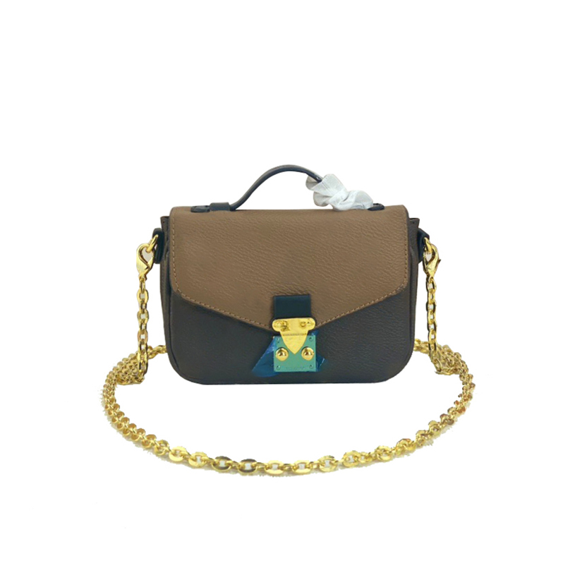 M81389 TOP fashion women shoulder bags wallet Dauphine luxury designer classic brand woman leather diagonal one-shoulder handbag, Brown/khaki flower