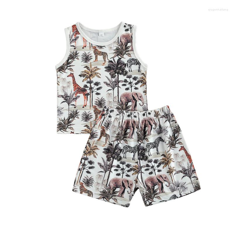Clothing Sets 1-4Years Fashion Toddler Kids Boys Summer Clothes Children Casual Outfits Sleeveless Cartoon Animal Print Vest Tops Shorts, As the photo show
Clothing Sets 1-4Years Fashion Toddler Kids Boys Summer Clothes Children Casual Outfits Sleeveless Cartoon Animal Print Vest Tops Shorts, As the photo show