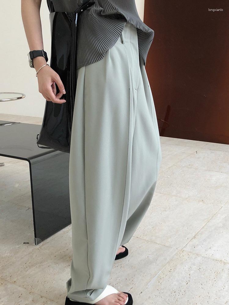 Women' Pants High Waist Green Pleated Spliced Long Casual Loose Fit Trousers Women Fashion Tide Spring Autumn 2023 M352
Women' Pants High Waist Green Pleated Spliced Long Casual Loose Fit Trousers Women Fashion Tide Spring Autumn 2023 M352