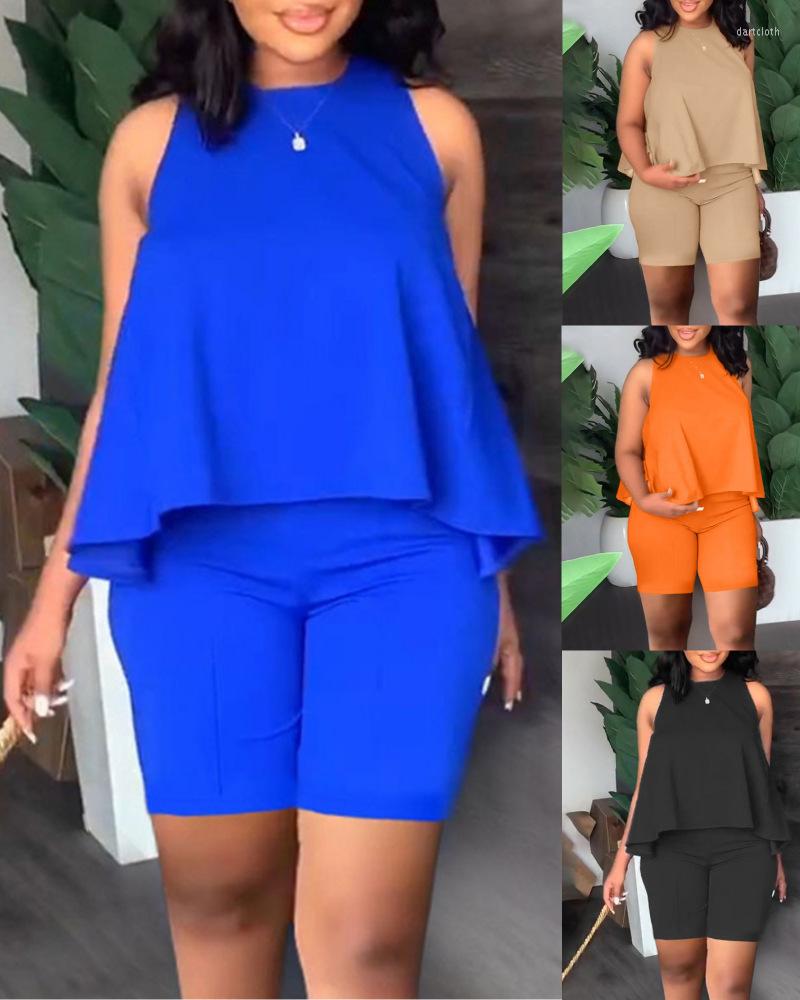 Women's Tracksuits Elegant Women's Tees Shorts 2 Piece Sets 2023 Summer Fashion Style Commuter Solid Sleeveless Tops Trousers Lady Suit
Women's Tracksuits Elegant Women's Tees Shorts 2 Piece Sets 2023 Summer Fashion Style Commuter Solid Sleeveless Tops Trousers Lady Suit