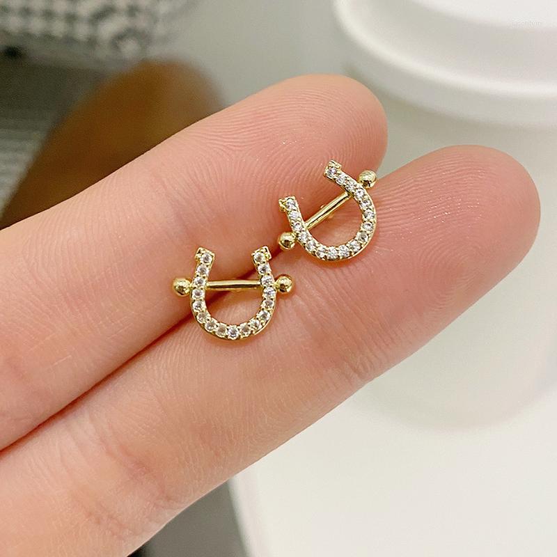 Stud Earrings Delicate Jewelry 14K Gold Plated Cute Small Letter U Zircon For Women Unique
Stud Earrings Delicate Jewelry 14K Gold Plated Cute Small Letter U Zircon For Women Unique