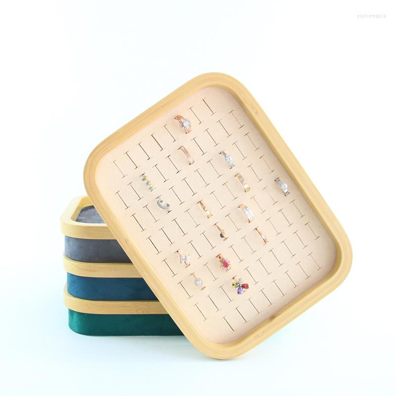 Jewelry Pouches 76 Slots Ring Display Tray Bamboo Wood Stand High Capacity Earring Plate For Store Live Props
Jewelry Pouches 76 Slots Ring Display Tray Bamboo Wood Stand High Capacity Earring Plate For Store Live Props