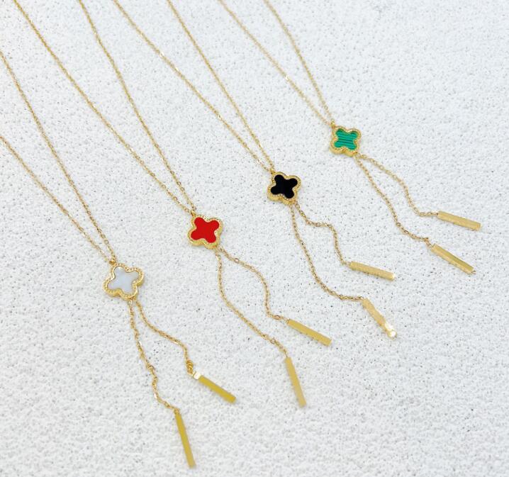 18K Gold Plated Necklaces Luxury Designer Necklace Flowers Four-leaf Clover Fashional Pendant Necklace Wedding Party Jewelry
18K Gold Plated Necklaces Luxury Designer Necklace Flowers Four-leaf Clover Fashional Pendant Necklace Wedding Party Jewelry