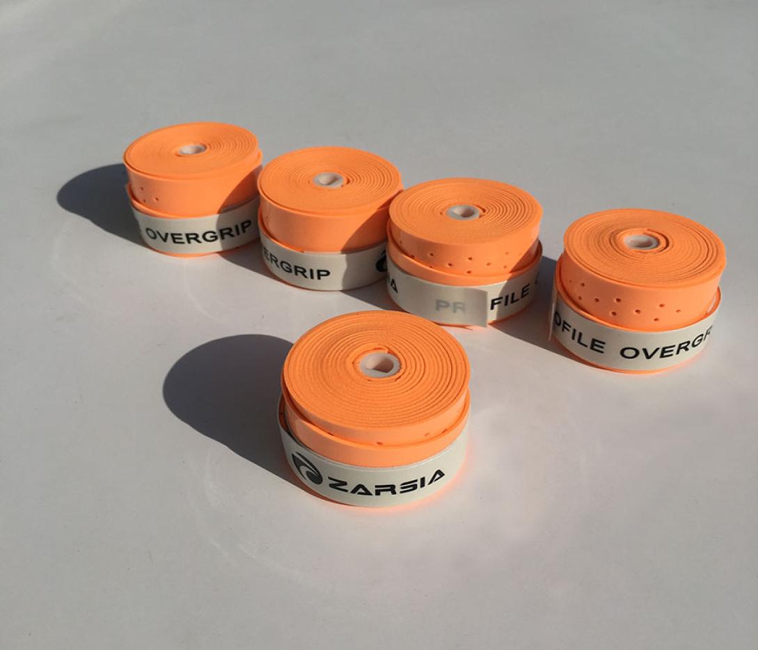 Whole Orange 60 pcslot ZARSIA perforated Tennis Racket Grip sticky feel Sweatband Badminton Grips Viscous squash racket Ov5697524
Whole Orange 60 pcslot ZARSIA perforated Tennis Racket Grip sticky feel Sweatband Badminton Grips Viscous squash racket Ov5697524
