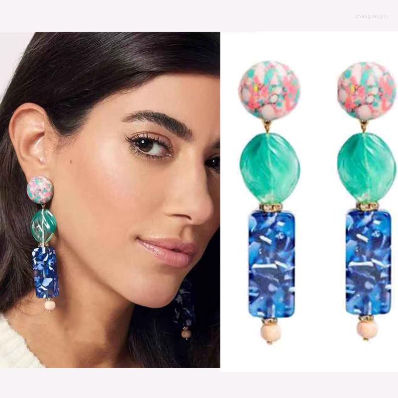 Dangle Earrings Amybaby Luxury Fashion Flower Pearls Resin Womens Beautiful Drop Earring Jewelry For Party