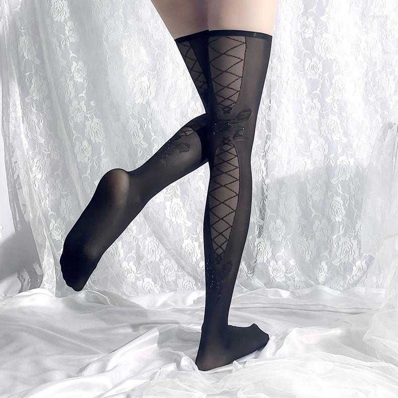 Women Socks Korean Hosiery Thigh High Stockings Transparent Lingerie Nylon Stocking Sexy Lolita Japanese Style Cute Clothing, Black
Women Socks Korean Hosiery Thigh High Stockings Transparent Lingerie Nylon Stocking Sexy Lolita Japanese Style Cute Clothing, Black