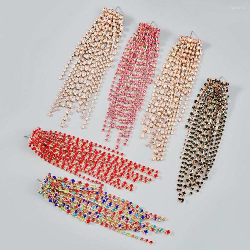Dangle Earrings 6 Colors Full Rhinestone Colorful Long Fringed Drop Ornaments For Girl Crystal Tassel Geometric Hanging
Dangle Earrings 6 Colors Full Rhinestone Colorful Long Fringed Drop Ornaments For Girl Crystal Tassel Geometric Hanging