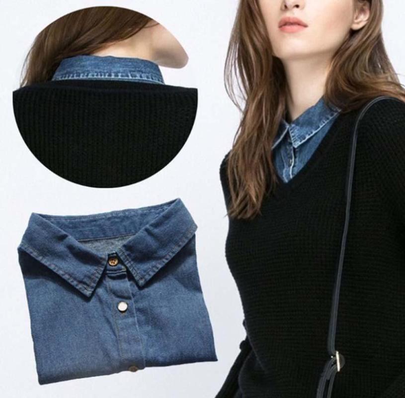 Fashion Wild Cotton Denim Shirt Tie Decorative Sweater Fake Collar False Men And Women Detachable Bow Ties2874861
Fashion Wild Cotton Denim Shirt Tie Decorative Sweater Fake Collar False Men And Women Detachable Bow Ties2874861