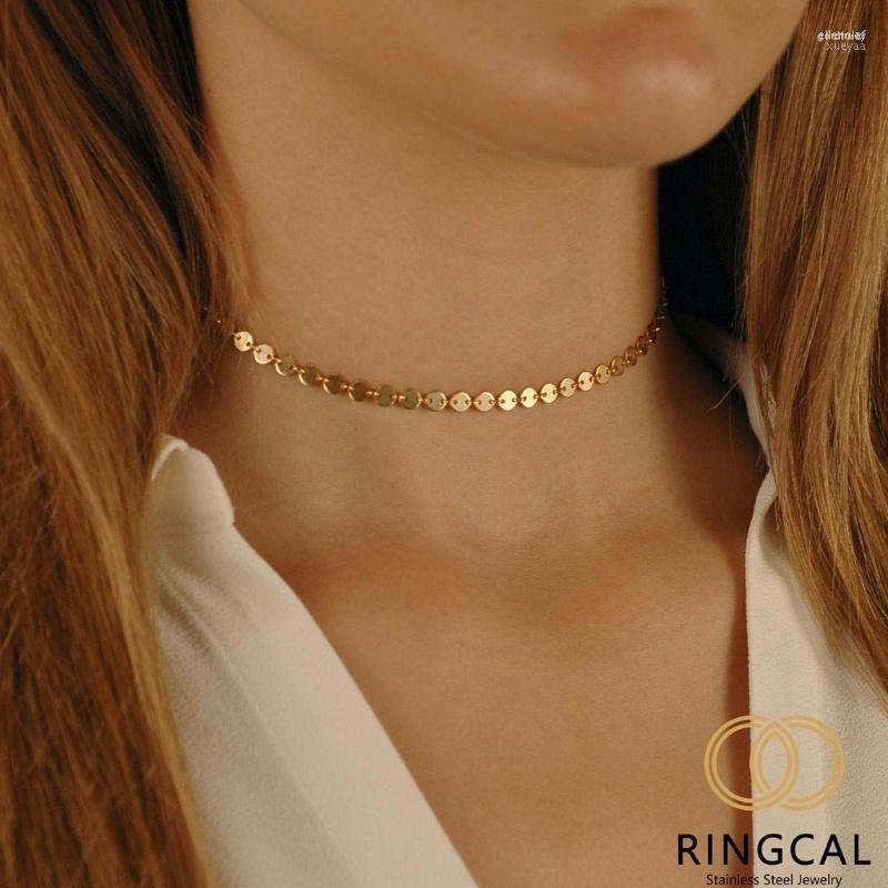 Chains Ringcal Stainless Steel 14K Gold Minimalist Clavicle Chain Necklaces For Women Trendy Necklace Party Jewelry WholesaleChains Gord22
Chains Ringcal Stainless Steel 14K Gold Minimalist Clavicle Chain Necklaces For Women Trendy Necklace Party Jewelry WholesaleChains Gord22