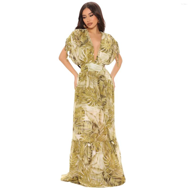 Party Dresses RMSFE 2023 Summer Women Sexy Chiffon Fashion Short Sleeve V-Neck Temperament Commuter Dress, Yellow
Party Dresses RMSFE 2023 Summer Women Sexy Chiffon Fashion Short Sleeve V-Neck Temperament Commuter Dress, Yellow