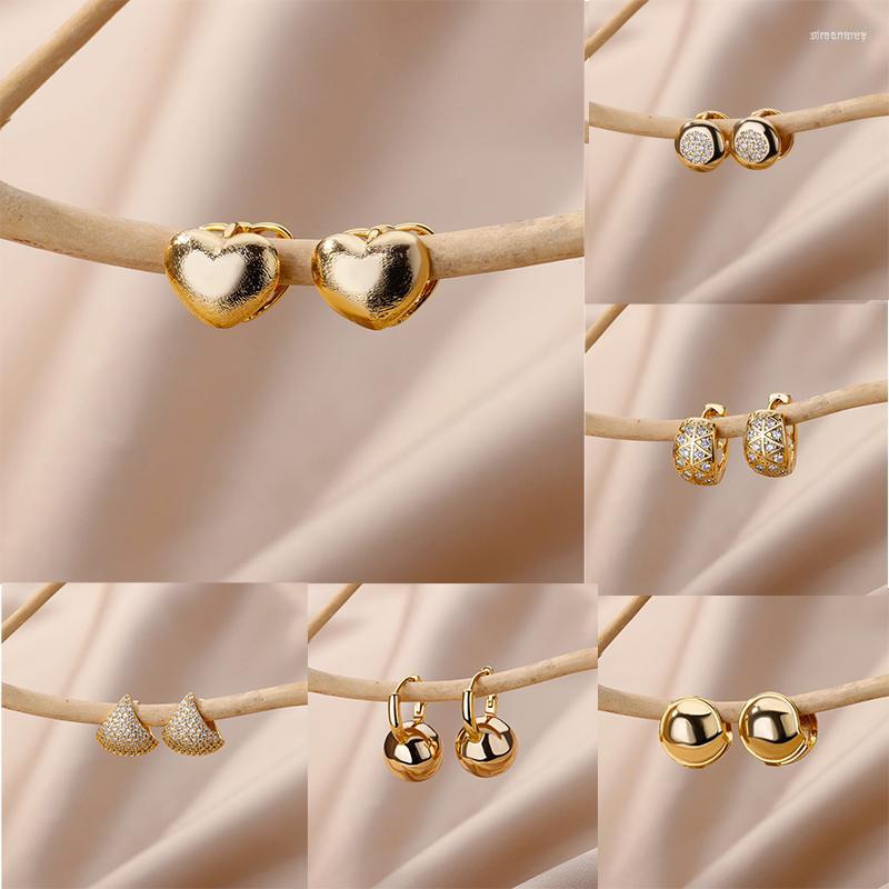 Hoop Earrings Heart For Women Luxury Gold Plated Stainless Steel 2023 Trend Wedding Aesthetic Jewelry Femme
Hoop Earrings Heart For Women Luxury Gold Plated Stainless Steel 2023 Trend Wedding Aesthetic Jewelry Femme