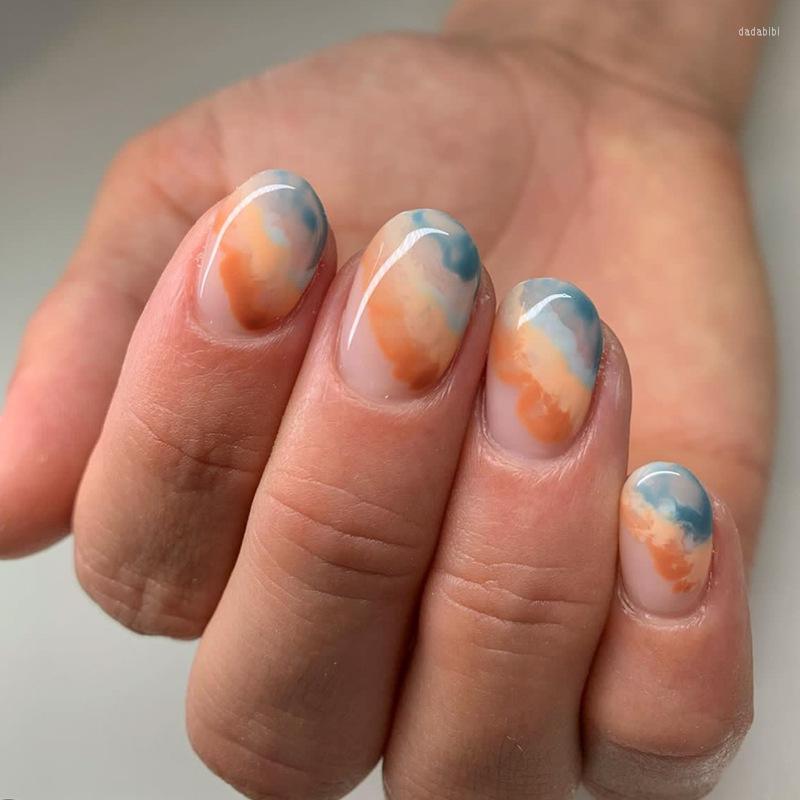 False Nails 24pcs Short Almond French Glitter Asterism Marble Press On 2023 Fresh Summer Nail Tips Manicure Tools, Only 1 sheet nails
False Nails 24pcs Short Almond French Glitter Asterism Marble Press On 2023 Fresh Summer Nail Tips Manicure Tools, Only 1 sheet nails
