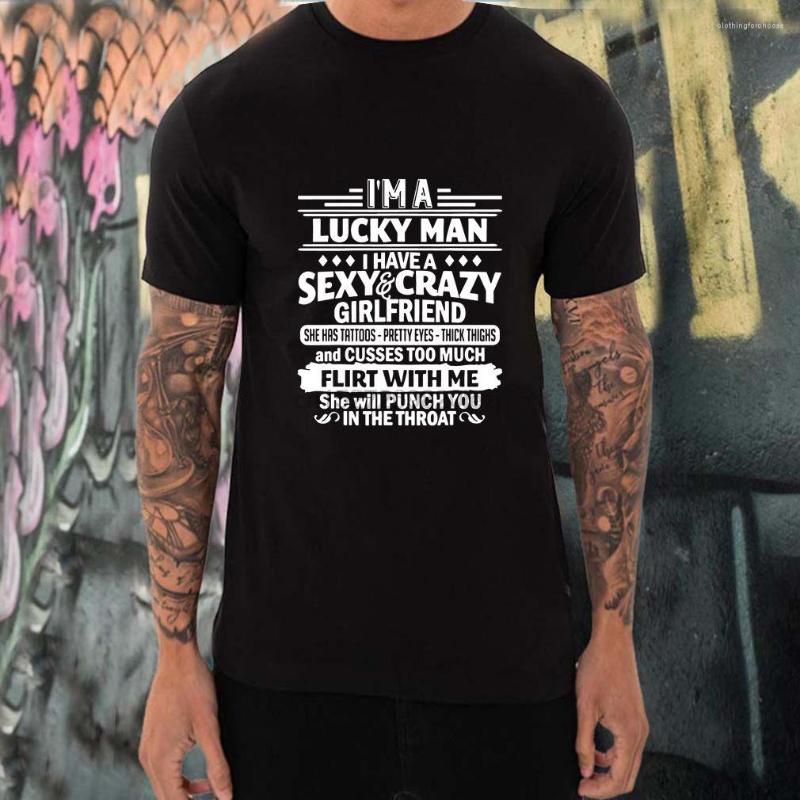 Women's T Shirts I Am A Lucky Man Have Sexy And Crazy Girlfriend She Has Tattoos Pretty Eyes Thick Thighs T-Shirts, Gn
Women's T Shirts I Am A Lucky Man Have Sexy And Crazy Girlfriend She Has Tattoos Pretty Eyes Thick Thighs T-Shirts, Gn