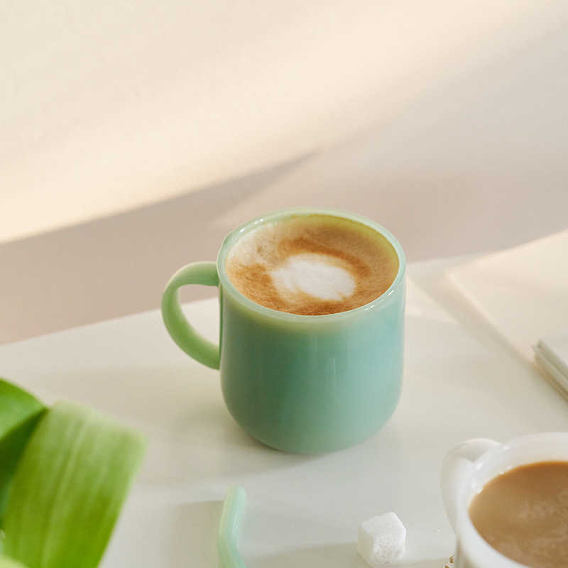 Sapphire glass retro borosilicate glass heat-resistant tea cup coffee cup tableware milk water high-value tea cup drinking cup L230620