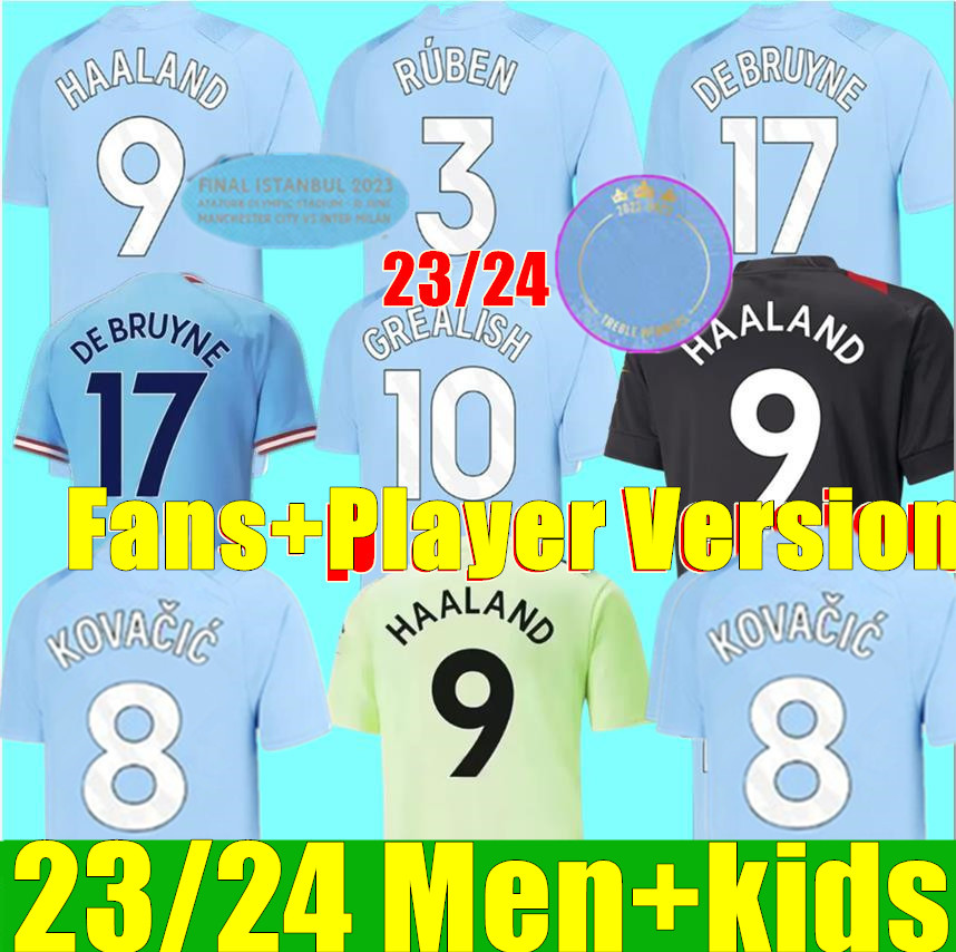 HAALAND soccer jersey 22 23 24 DE BRUYNE MANS CITIES GREALISH MAHREZ FODEN 2023 2024 football shirt uniforms men kids kit sets ALVAREZ FANS player Special MANCHESTERS, Adult home+champion patch
HAALAND soccer jersey 22 23 24 DE BRUYNE MANS CITIES GREALISH MAHREZ FODEN 2023 2024 football shirt uniforms men kids kit sets ALVAREZ FANS player Special MANCHESTERS, Adult home+champion patch