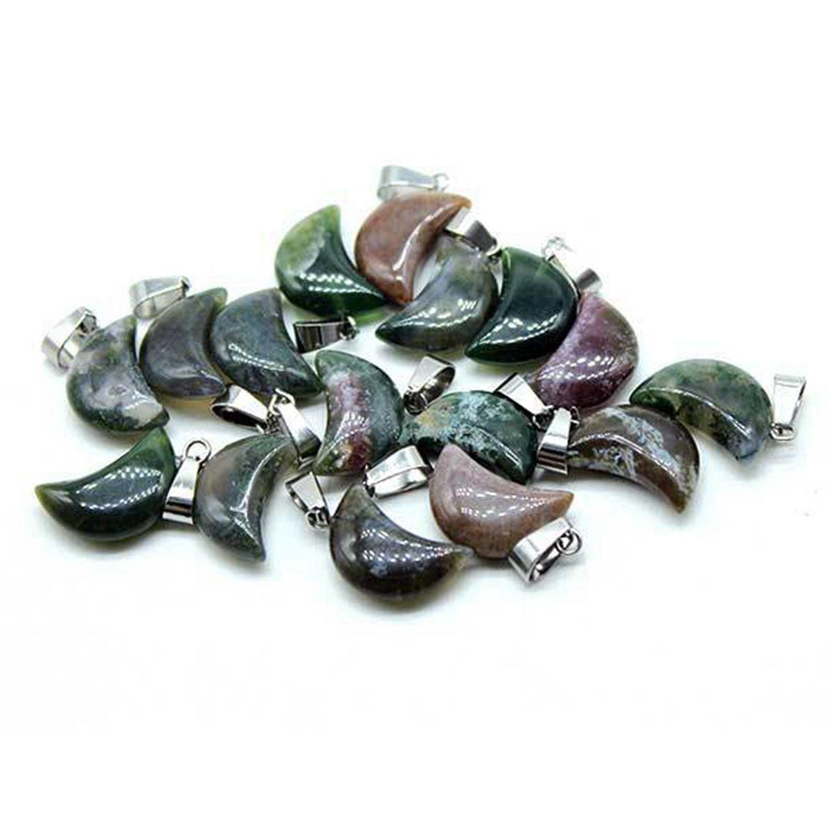 Pendant Necklaces Wholesale Polish Color Natural Moss Agate Gemstone Moon Shaped For Necklace Jewelry Decoration Drop Delive Deliver Dhdzd
Pendant Necklaces Wholesale Polish Color Natural Moss Agate Gemstone Moon Shaped For Necklace Jewelry Decoration Drop Delive Deliver Dhdzd