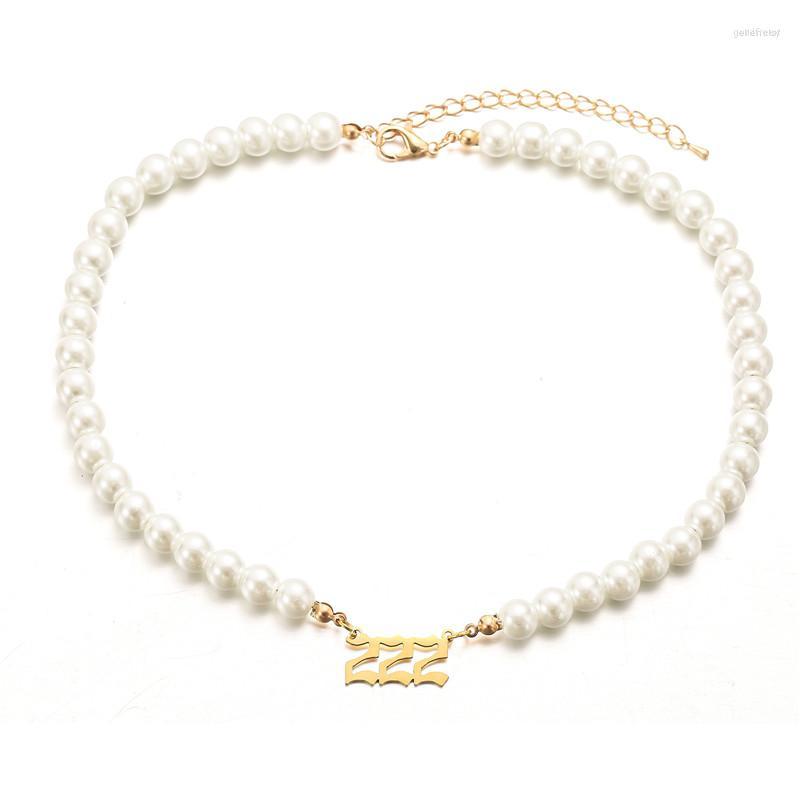 Choker YEYULIN Imitation Pearl Angel Number Stainless Steel Necklaces 111 222 333 Necklace Women Fashion Jewelry
Choker YEYULIN Imitation Pearl Angel Number Stainless Steel Necklaces 111 222 333 Necklace Women Fashion Jewelry