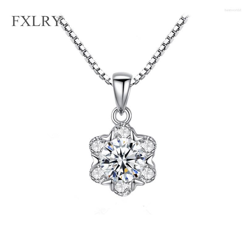 Pendant Necklaces FXLRY Selling Elegant Silver Color Micro Paved Cubic Zircon Geometric Small Flower For Women Jewel
Pendant Necklaces FXLRY Selling Elegant Silver Color Micro Paved Cubic Zircon Geometric Small Flower For Women Jewel