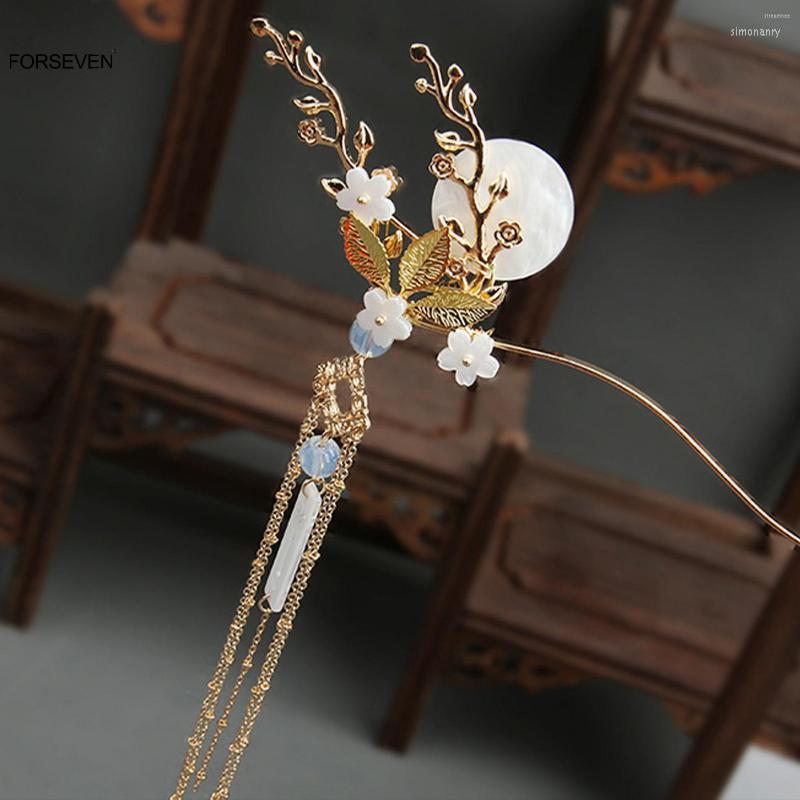 Hair Clips Retro Fashion Chinese Sticks Forks Flower Headpiece Pendant Tassel Jewelry For Women Girls Bun Maker Hairpins
Hair Clips Retro Fashion Chinese Sticks Forks Flower Headpiece Pendant Tassel Jewelry For Women Girls Bun Maker Hairpins
