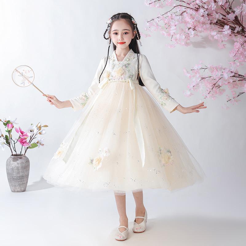 Ethnic Clothing Girls Hanfu Cheongsam Chi-Pao Princess Evening Party Dress Kids Perform Pography Dance Wear Chinese Year
Ethnic Clothing Girls Hanfu Cheongsam Chi-Pao Princess Evening Party Dress Kids Perform Pography Dance Wear Chinese Year