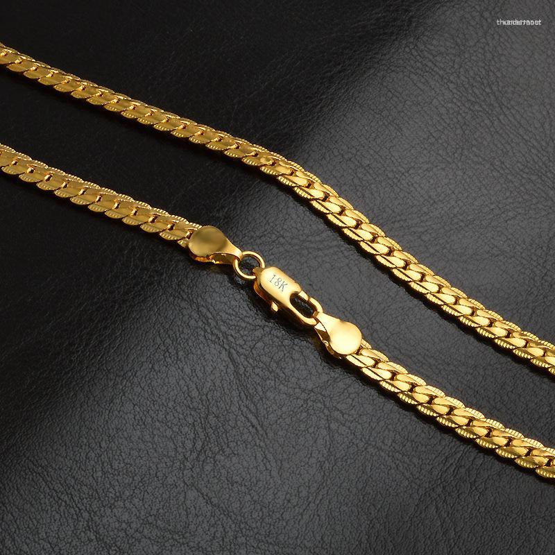 Chains Wedding Fashion Exquisite Charms 5MM Gold Color 18K-stamped Necklace Cute Women MEN Classic Models Jewelry Gift LN042
Chains Wedding Fashion Exquisite Charms 5MM Gold Color 18K-stamped Necklace Cute Women MEN Classic Models Jewelry Gift LN042