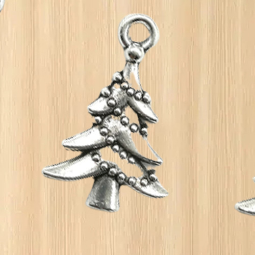 200pcs christmas tree antique silver charms pendant jewelry DIY Necklace Bracelet Earrings accessories 2114mm Customize Generatio