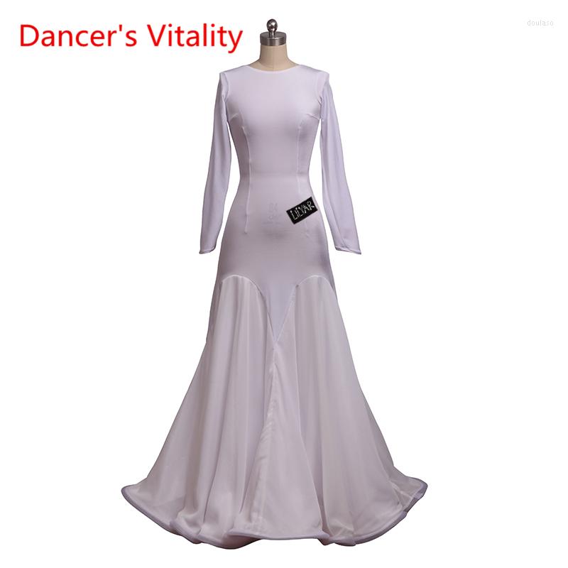 Stage Wear Waltz Competition Dress Female Adult Custom Long-sleeved Sequined Dance Skirt Ballroom Professional Performance Clothing, Other colors
Stage Wear Waltz Competition Dress Female Adult Custom Long-sleeved Sequined Dance Skirt Ballroom Professional Performance Clothing, Other colors