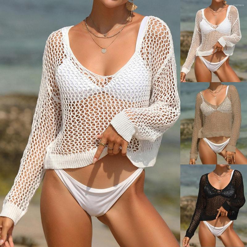 Women's Swimwear Women's Sexy Loose Pullover With Large Neckline Knitted Hollow Cover, Black
Women's Swimwear Women's Sexy Loose Pullover With Large Neckline Knitted Hollow Cover, Black