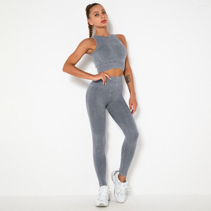 Women' Two Piece Pants 2PCS Womens Seamless Yoga Set Workout Running Gym Clothe Fitness Leggings Sleeveless Tank Top Active Wear Women, Set - washed grey
Women' Two Piece Pants 2PCS Womens Seamless Yoga Set Workout Running Gym Clothe Fitness Leggings Sleeveless Tank Top Active Wear Women, Set - washed grey