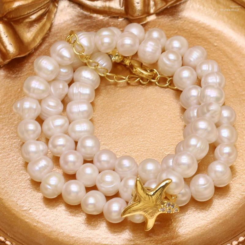 Chains Natural Fresh Water Pearl Necklace Punch Subcircular Bead For Women Jewelry Party Banquet Gift Girls
Chains Natural Fresh Water Pearl Necklace Punch Subcircular Bead For Women Jewelry Party Banquet Gift Girls