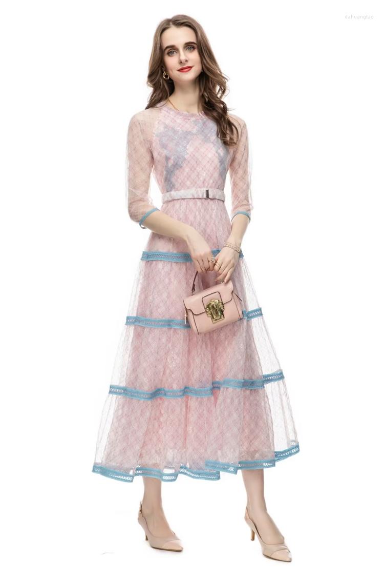 Casual Dresses AL50782 High Quality Fashion Women 2023 Lady Dress Luxury European Design Party Style, Pink
Casual Dresses AL50782 High Quality Fashion Women 2023 Lady Dress Luxury European Design Party Style, Pink
