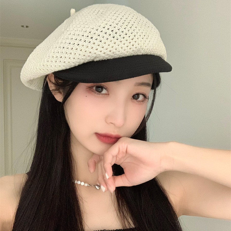Summer New Hollow Cotton and Linen Breathable Berets for Women Korean Version Niche Versatile Sweet Retro Fashion Newsboy Hat
Summer New Hollow Cotton and Linen Breathable Berets for Women Korean Version Niche Versatile Sweet Retro Fashion Newsboy Hat
