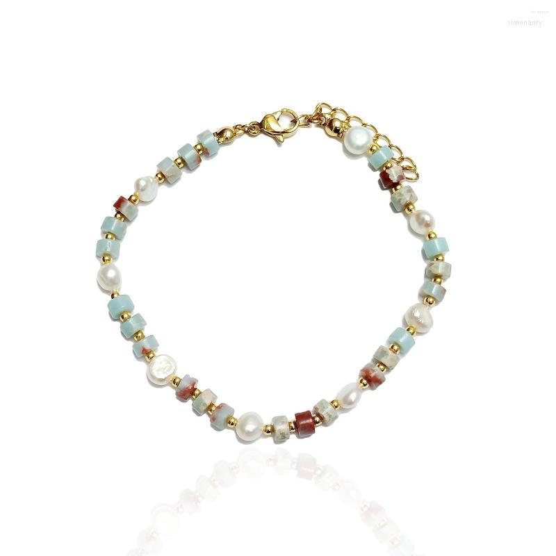 Strand Lii Ji Jasper Freshwater Pearl Stainless Steel Gold Plated Bracelet Fashion Beaded Jewelry For Women Girls Gift
Strand Lii Ji Jasper Freshwater Pearl Stainless Steel Gold Plated Bracelet Fashion Beaded Jewelry For Women Girls Gift