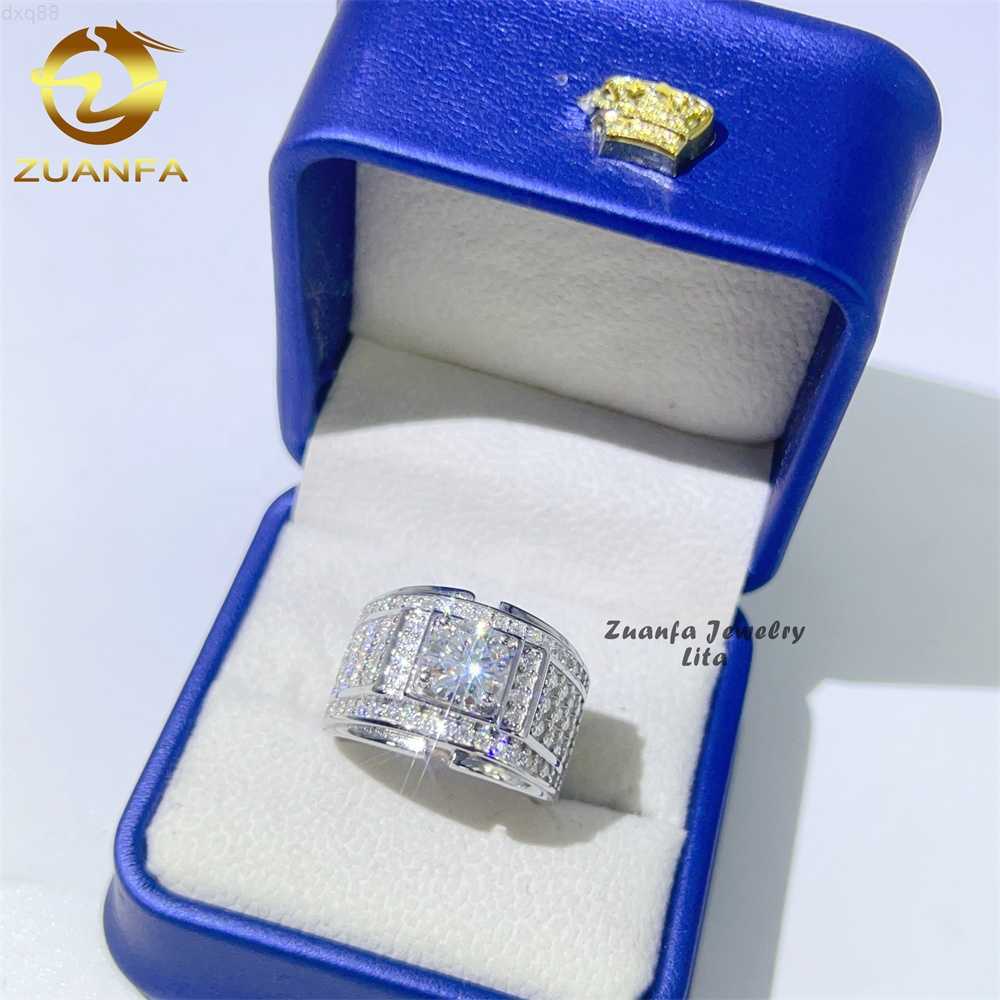 Fine Jewelry Custom Luxury Iced Out Rings Hip Hop S925 Silver Moissanite Diamond Ring for Men
Fine Jewelry Custom Luxury Iced Out Rings Hip Hop S925 Silver Moissanite Diamond Ring for Men