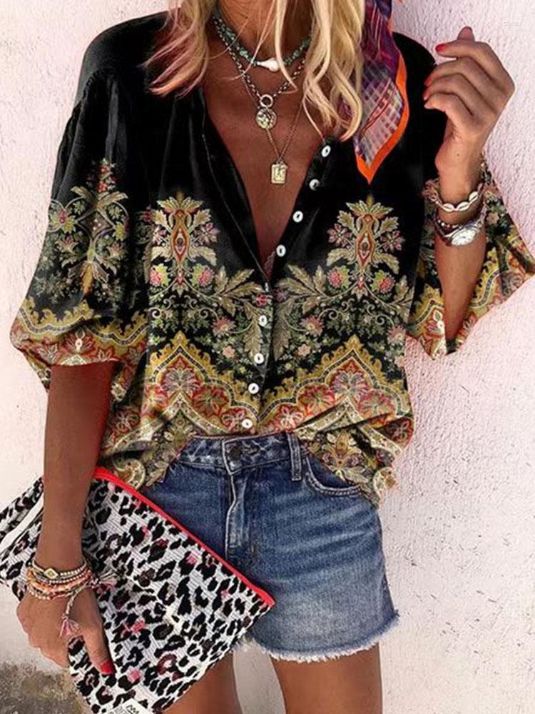Women's Blouses Casual Elegant Single-breasted Button Cardigan Tops Women Fashion Office Long Sleeve Shirt Blusa Retro Pattern Print Lady, 02 yellow
Women's Blouses Casual Elegant Single-breasted Button Cardigan Tops Women Fashion Office Long Sleeve Shirt Blusa Retro Pattern Print Lady, 02 yellow