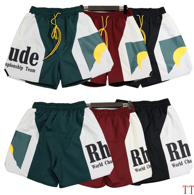 Designer Men women short RH Limited Rhude Shorts Summer Swim Short Knee Length Hip Hop High Street Sports Training Beach Pants Mens Elastic Waist, Q1111
Designer Men women short RH Limited Rhude Shorts Summer Swim Short Knee Length Hip Hop High Street Sports Training Beach Pants Mens Elastic Waist, Q1111