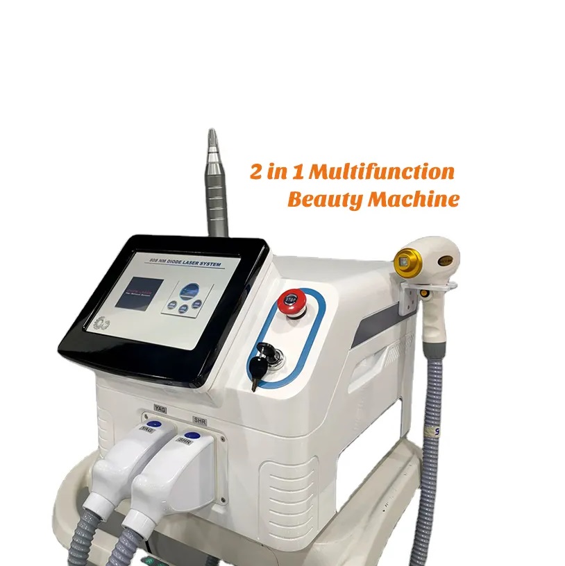 2 in 1 Diode 808nm Laser Hair Removal Machine Professional with Picosecond Laser Reomve Tattoo Pigment Full Body for Salon
2 in 1 Diode 808nm Laser Hair Removal Machine Professional with Picosecond Laser Reomve Tattoo Pigment Full Body for Salon