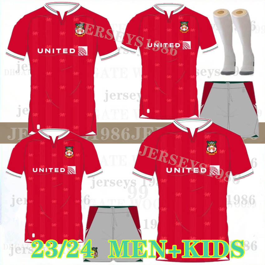 23 24 Wrexham soccer jerseys 2023 2024 Wrexham S. Boden F. Takyi P. Rutherford S. Wedgbury Daniel Allsopp Billy Ashcroft football shirt MEN KIDS kits full set 999, 2324
23 24 Wrexham soccer jerseys 2023 2024 Wrexham S. Boden F. Takyi P. Rutherford S. Wedgbury Daniel Allsopp Billy Ashcroft football shirt MEN KIDS kits full set 999, 2324